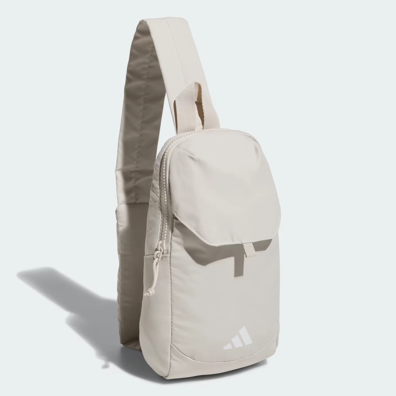 Adidas UNISEX Essentials 3 Sling Crossbody Beige Bag Cell Phone Pocket New $45