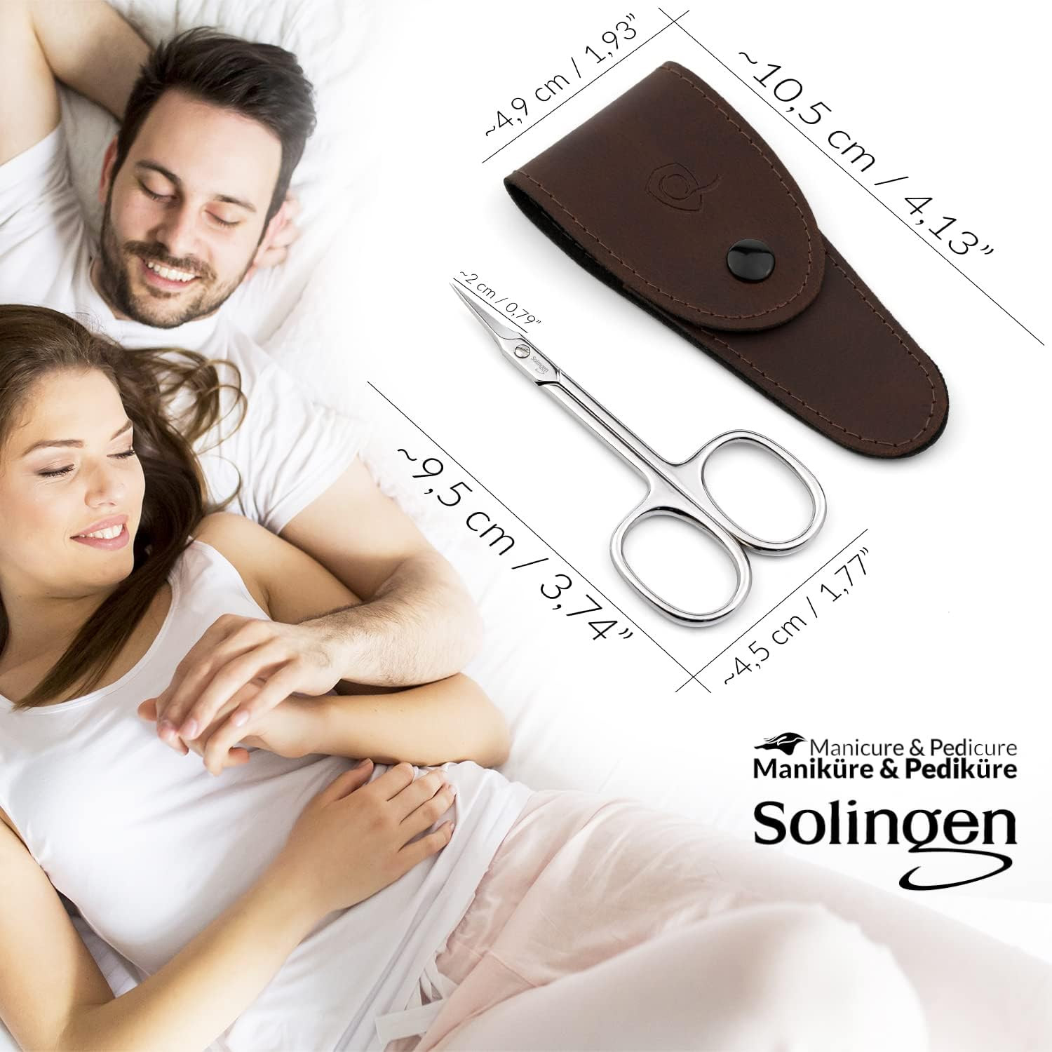 Solingen Scissors - Cuticle Scissors Germany - Curved Blade, Nail