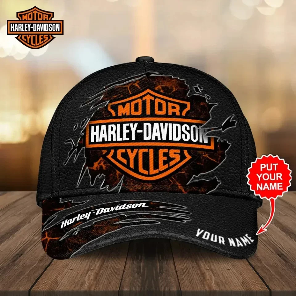 Harley Motor Racing Davidson Classic Cap, Baseball Cap AOP Print Free Ship