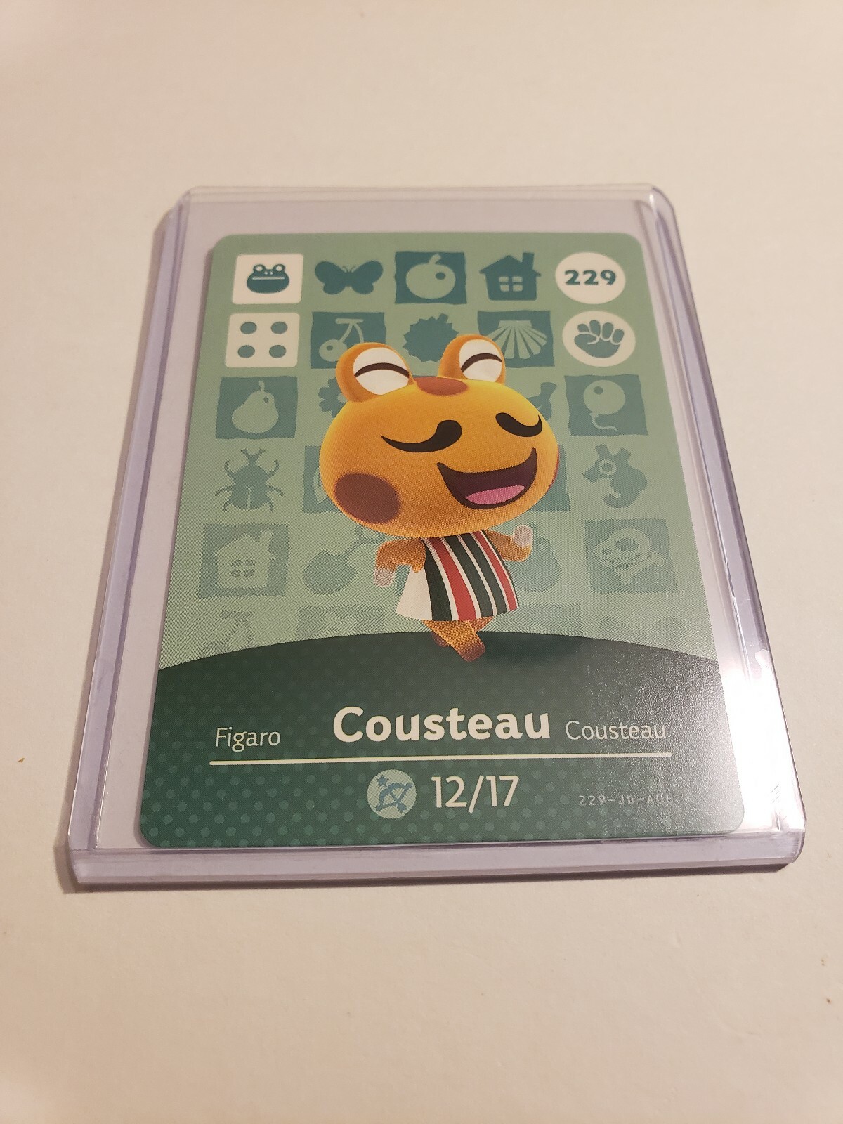 !SUPER SALE! Cousteau # 229 Animal Crossing Amiibo Card AUTHENTIC Series 3 NEW!