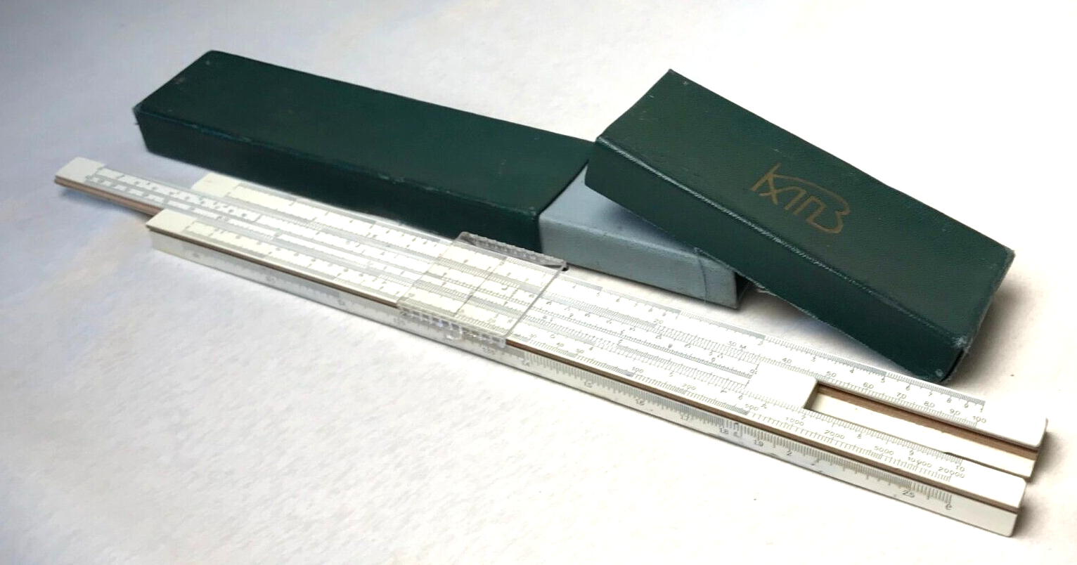 Vintage Soviet lagorithmic ruler 1974 USSR Сalculator Mathematical calculations