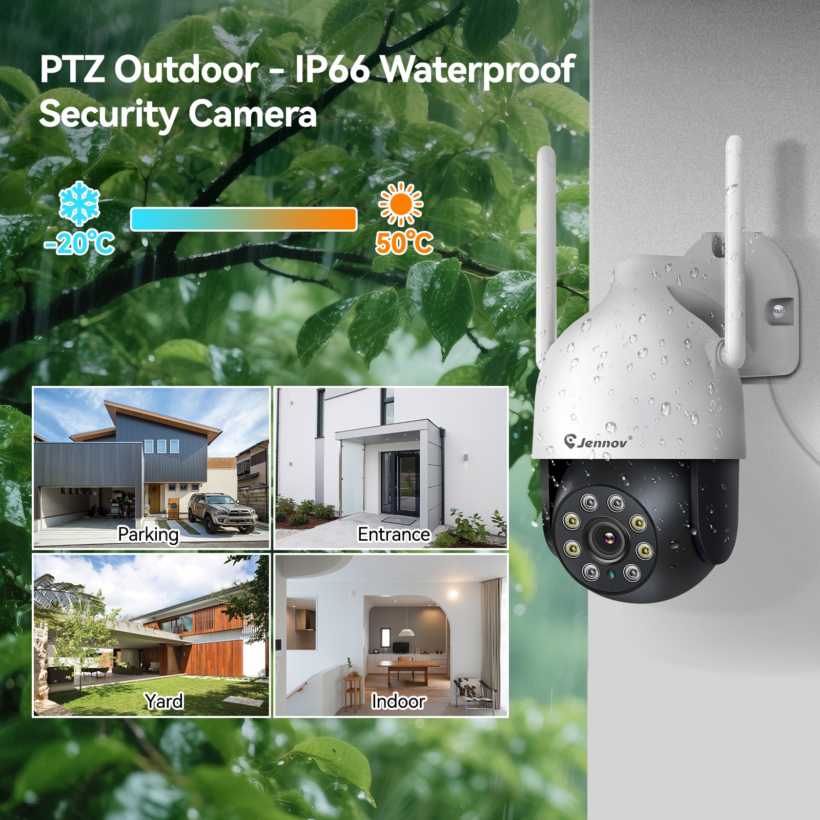 5MP Wireless Security Camera System Outdoor CCTV Camera Surveillance 10CH NVR