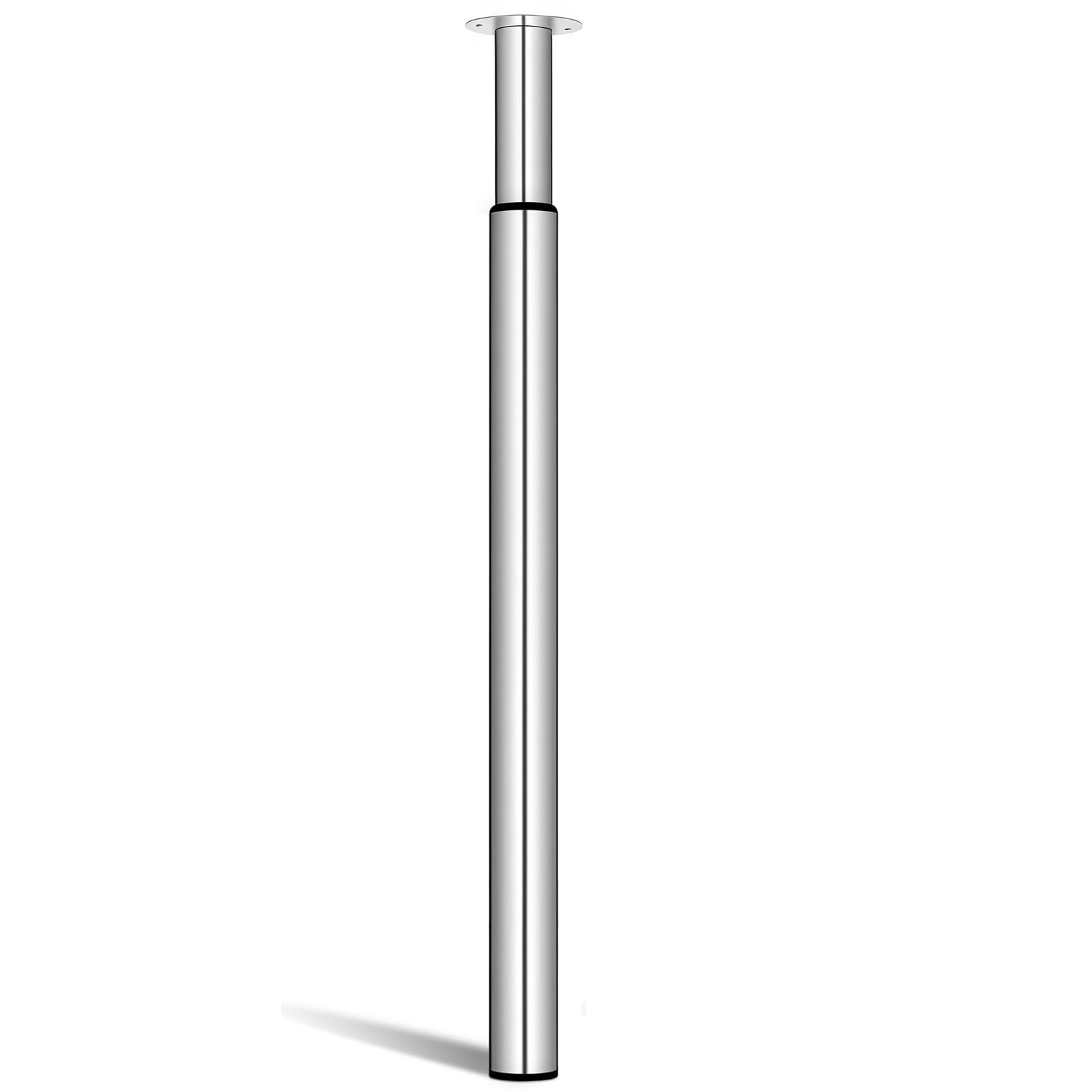 Adjustable Metal Table Leg, Desk Legs 1 pc, Polished Chrome