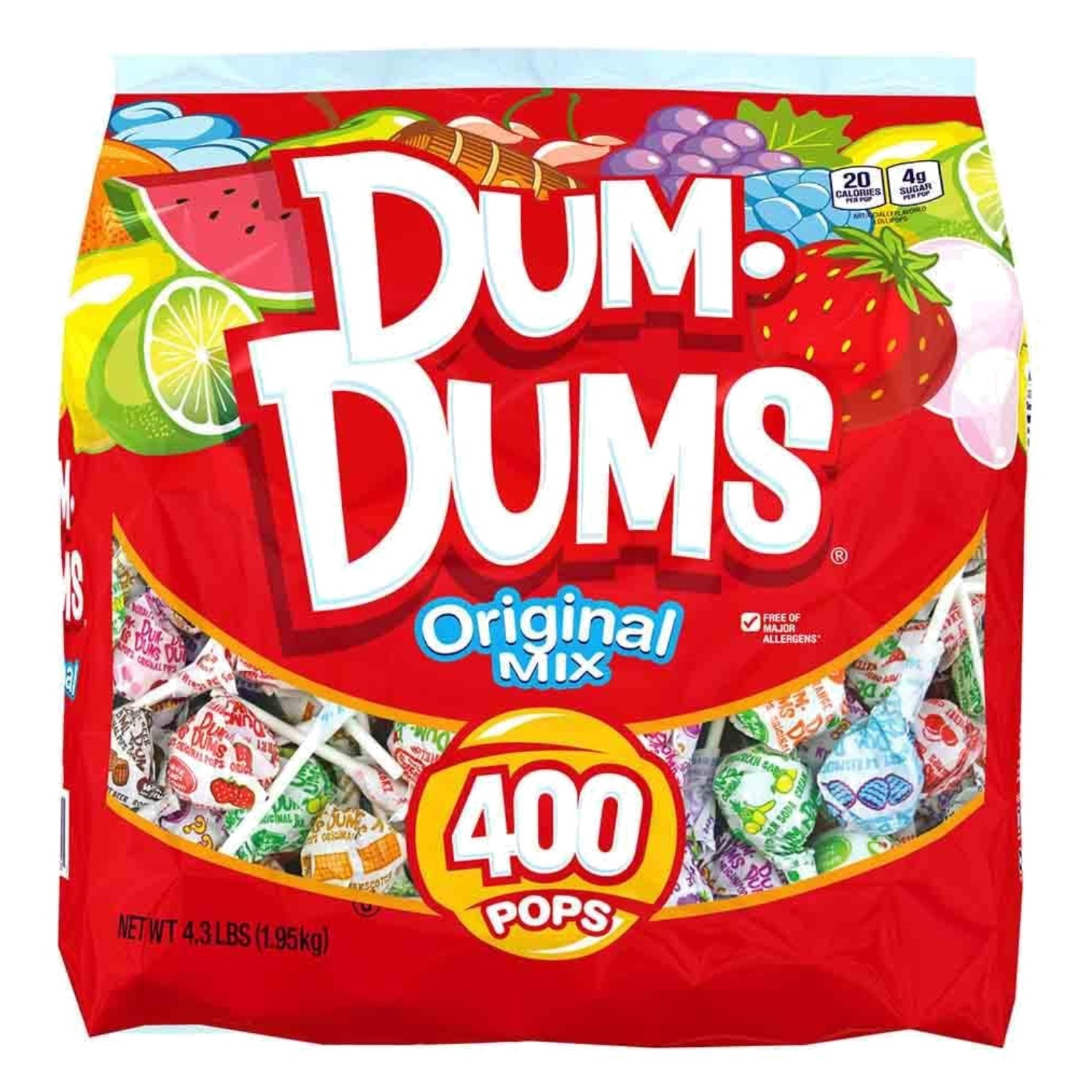 Classic Flavors Lollipops - Individually Wrapped 400 ct. Bag