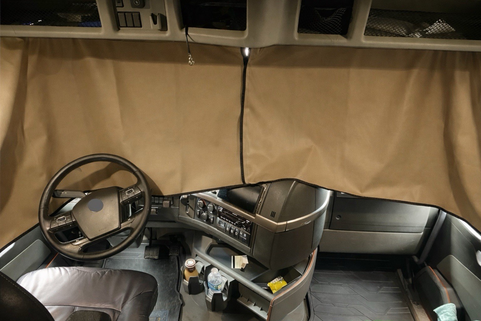 VOLVO VNL WINDSHIELD Curtains. Left And Right Side. New. Beige