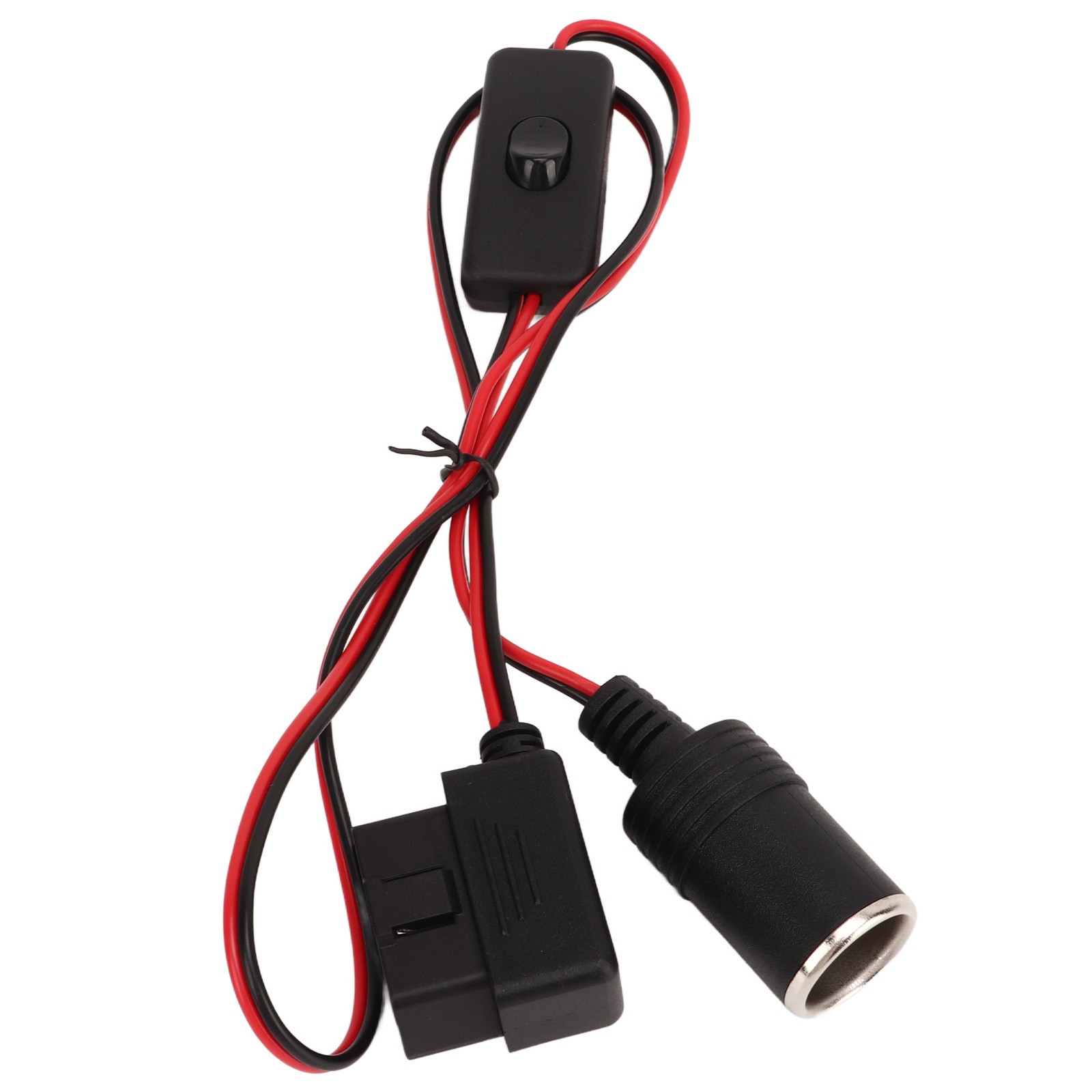 OBD2 Cigarette Lighter Socket 16Pin Waterproof Overcurrent Protection Female