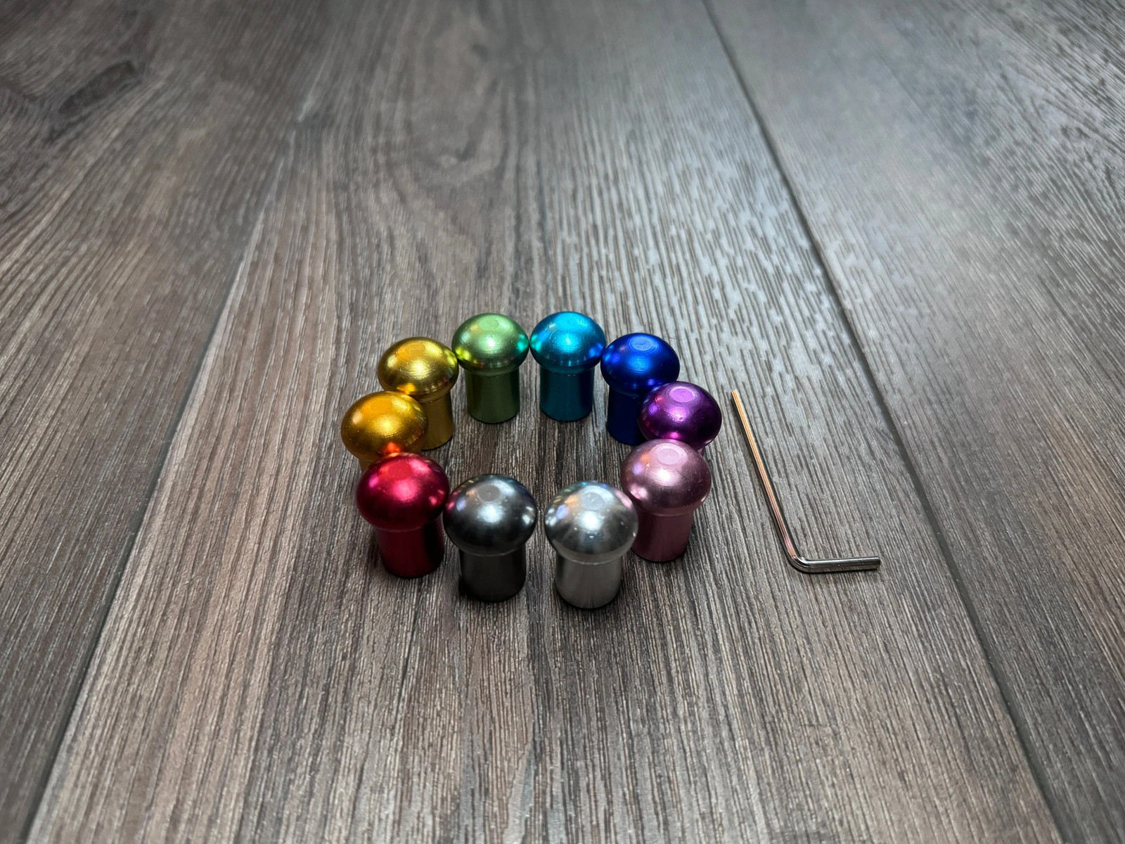 10pc Multicolor Tuning Fork Attenuator Bead Set - Activator Options