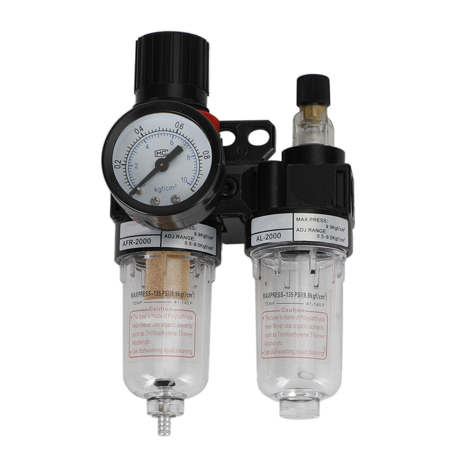 AFC-2000 Pneumatic Air Compressor FilterRegulator Moisture Trap Pressure Gauge B