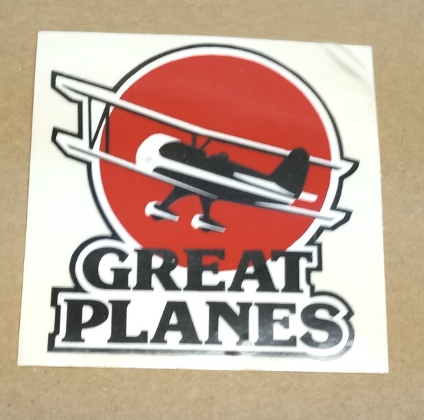 GREAT PLANES RC Aircraft Sticker VINTAGE LOGO Airplane Decal RARE Hobbico NEW!