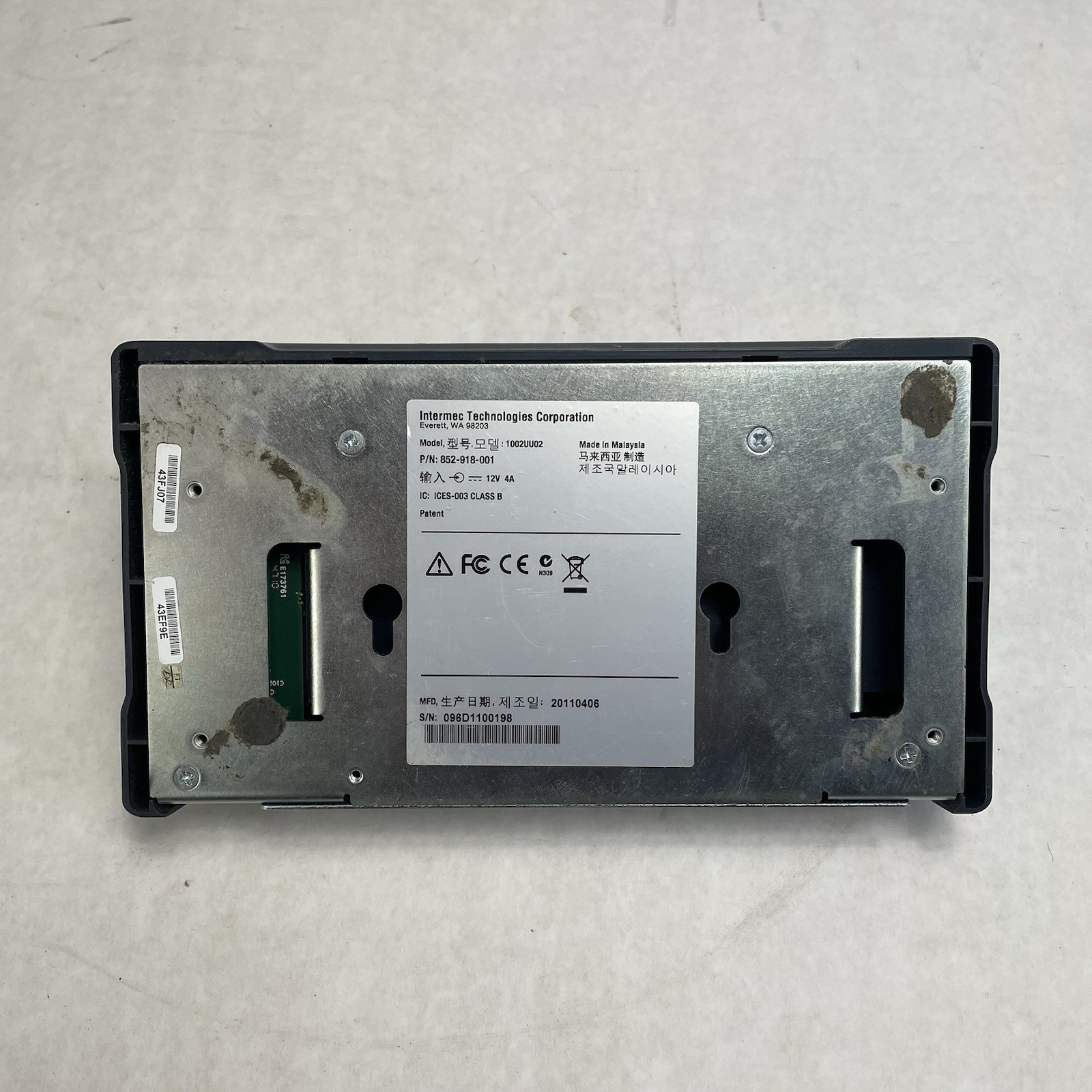 Intermec 1002UU02 Multidock Untested No Power Cord