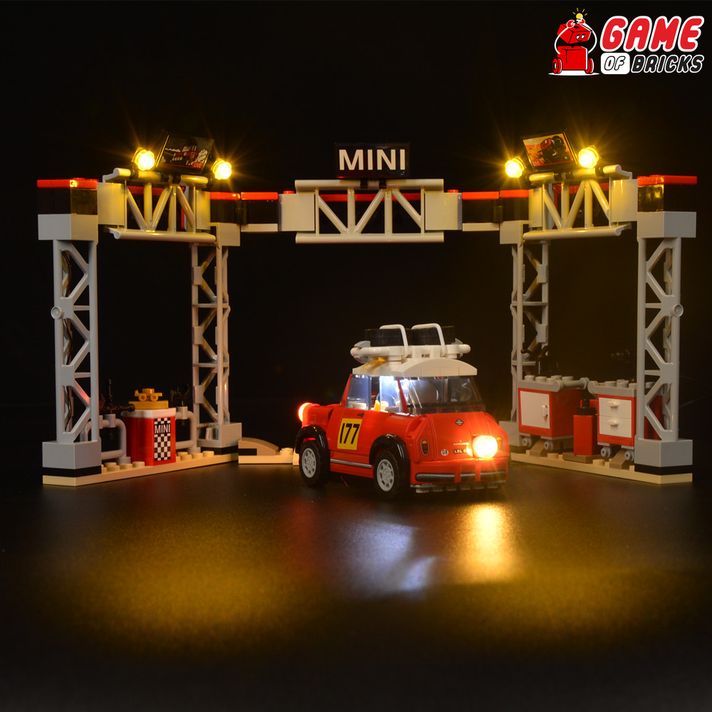 LED Light Kit for Mini Cooper and Buggy - Compatible with LEGO® 75894 Set