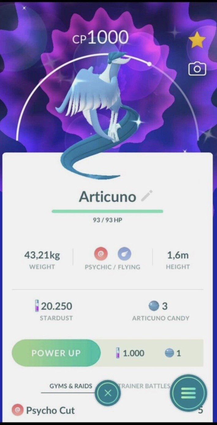 Shiny Galarian Articuno - Pokemon Trade Go
