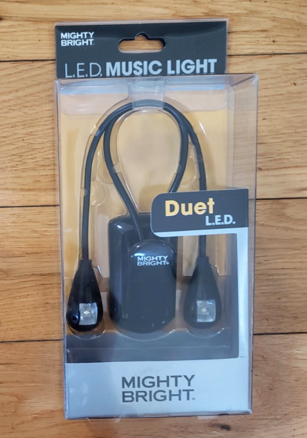 Mighty Bright Duet LED Music Light Battery operated, NIB Open Box