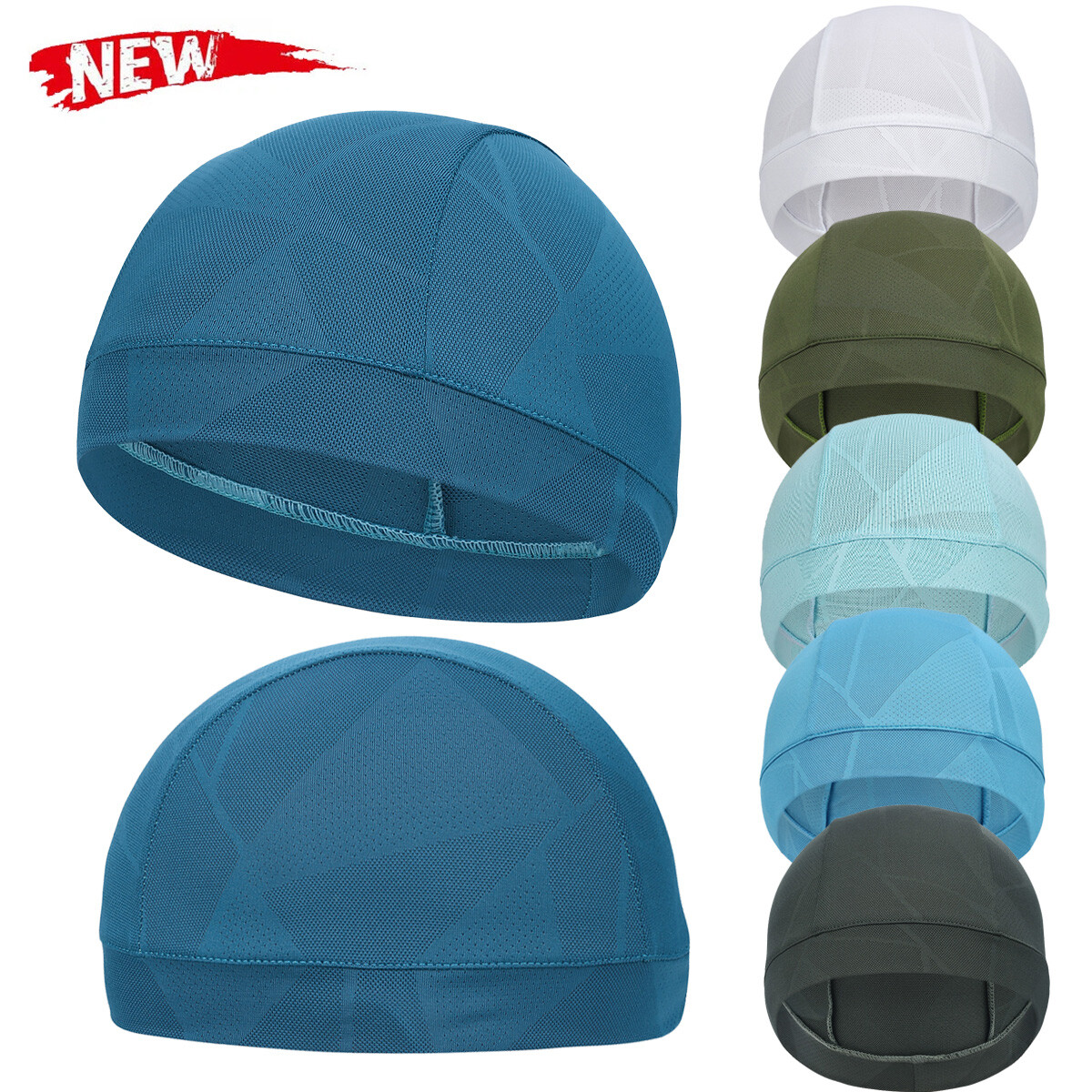 Cooling Skull Cap Under Helmet Liner Sweat Wicking Motorcycle Football Hard Hat