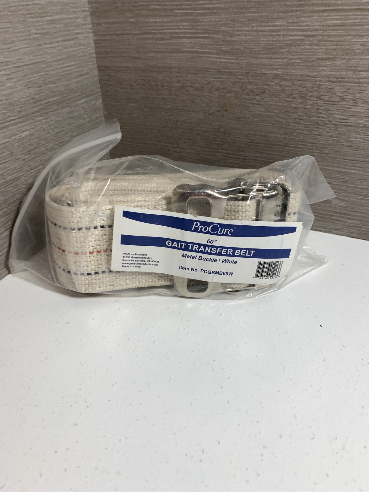 ProCure Gait Belt for Patient Transfer & Walking w/ Metal Buckle LiftAid Beige
