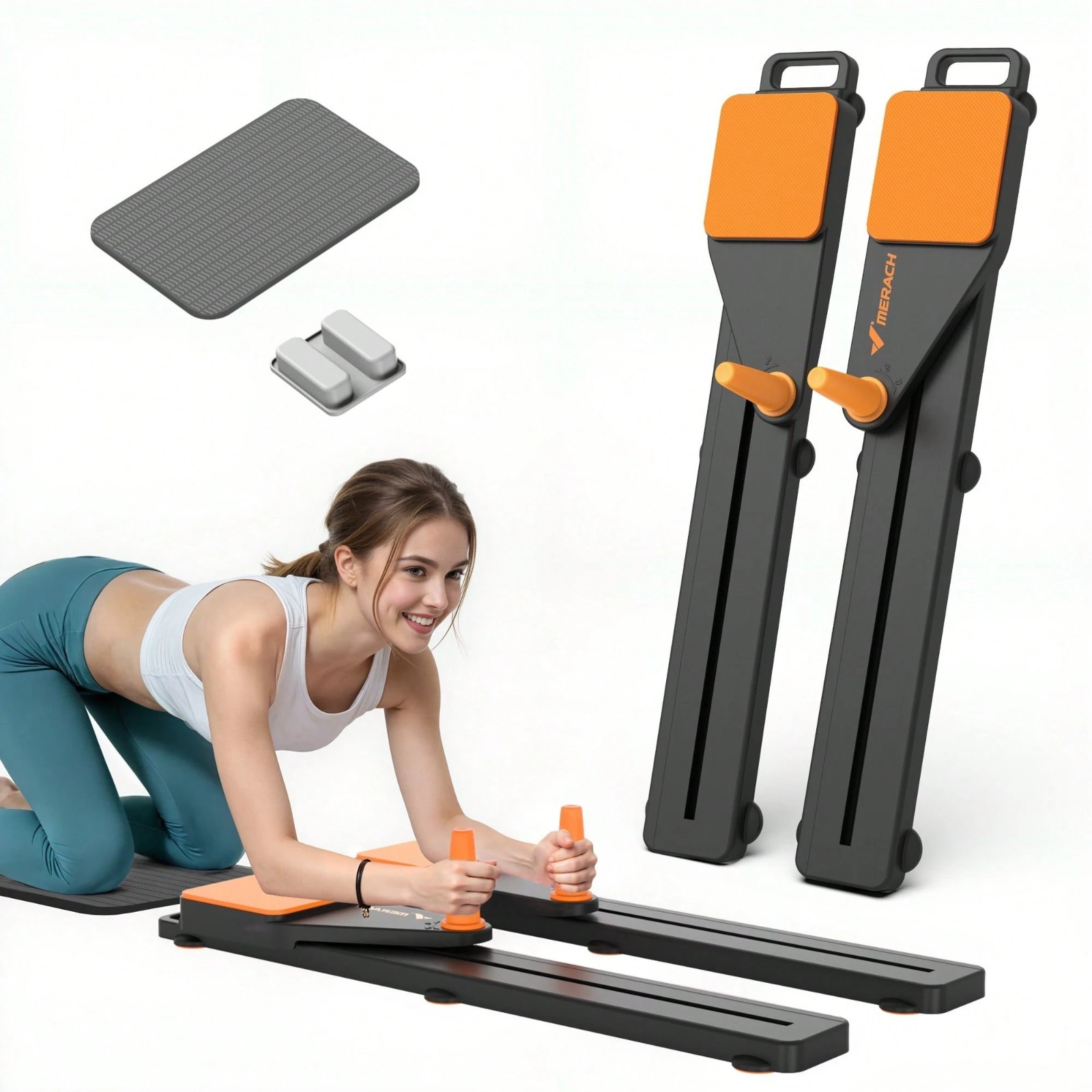 Multifunctional Pilates Board Ab Trainer Machine Portable Reformer Core Workout