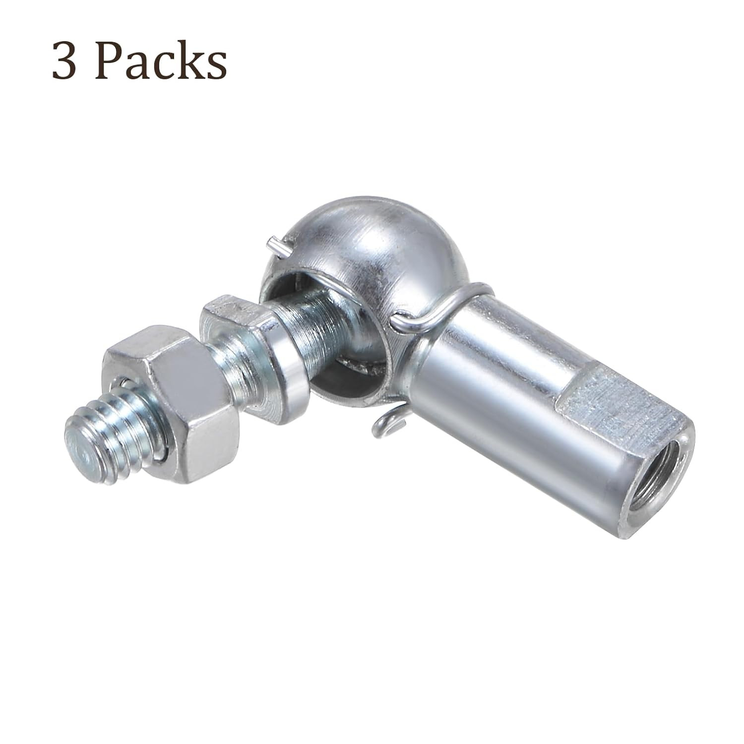 3 Pcs CS10 Angle Ball Joint - [M6 Right Hand Thread] A3 Steel Ball Socket Univer