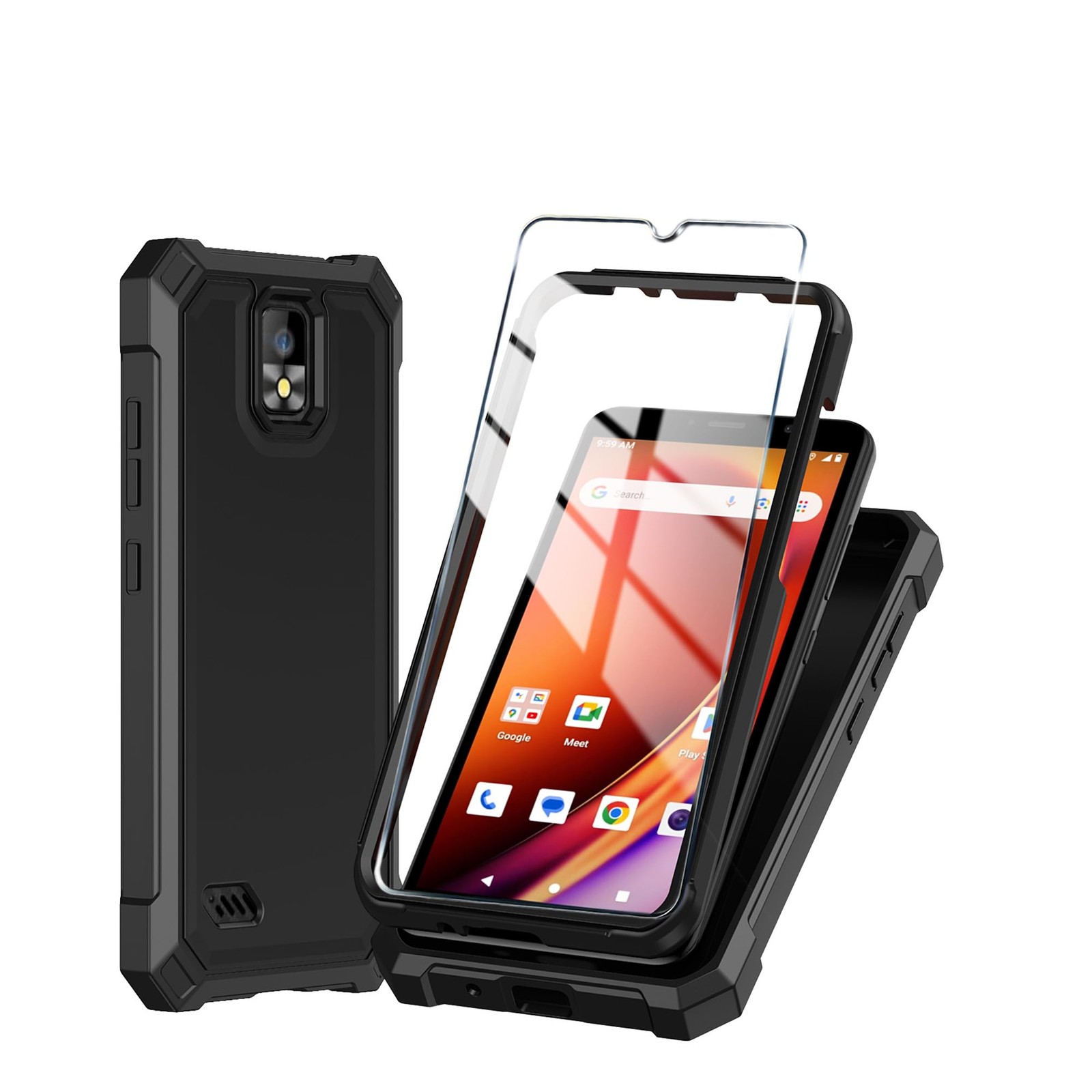 Mocotto for Hot Pepper Panca Phone Case with Tempered Panca, Black