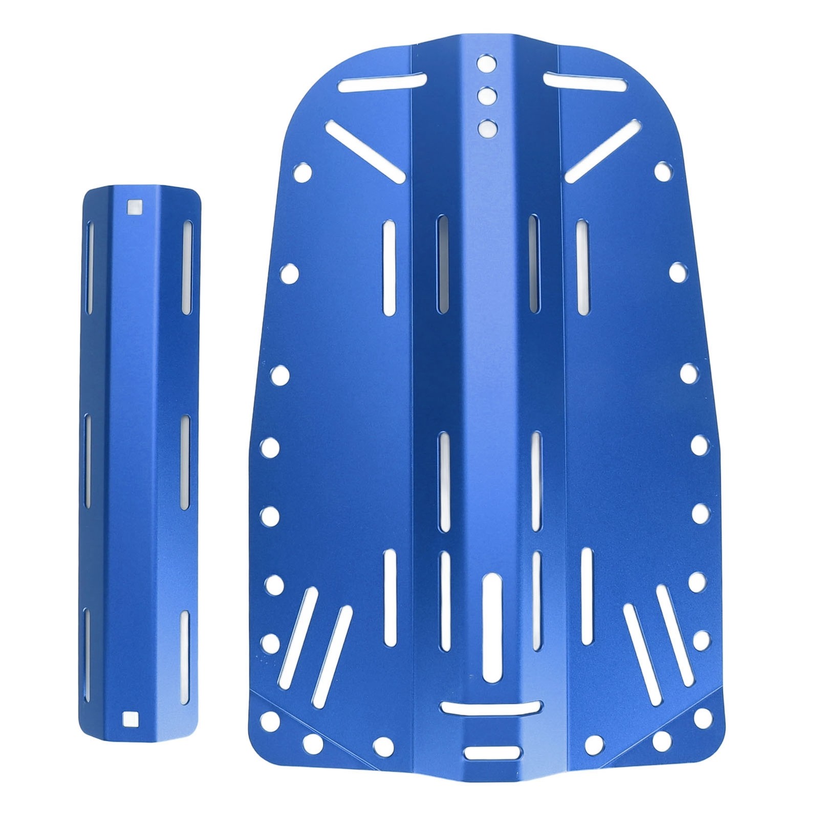 Blue Diving Backplate Aluminum Single Double Bottle Compatible Diver BCD WT