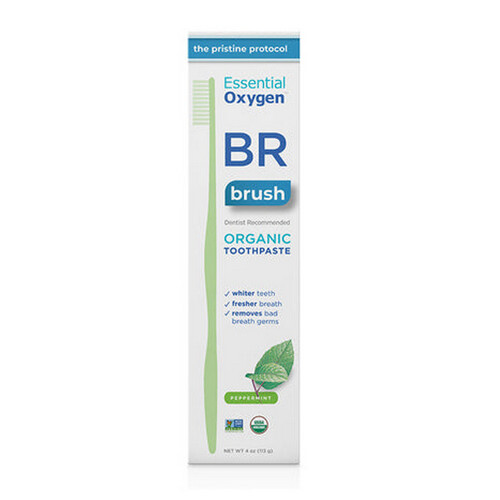 BR Organic Toothpaste Mint 4 Oz By Essential Oxygen