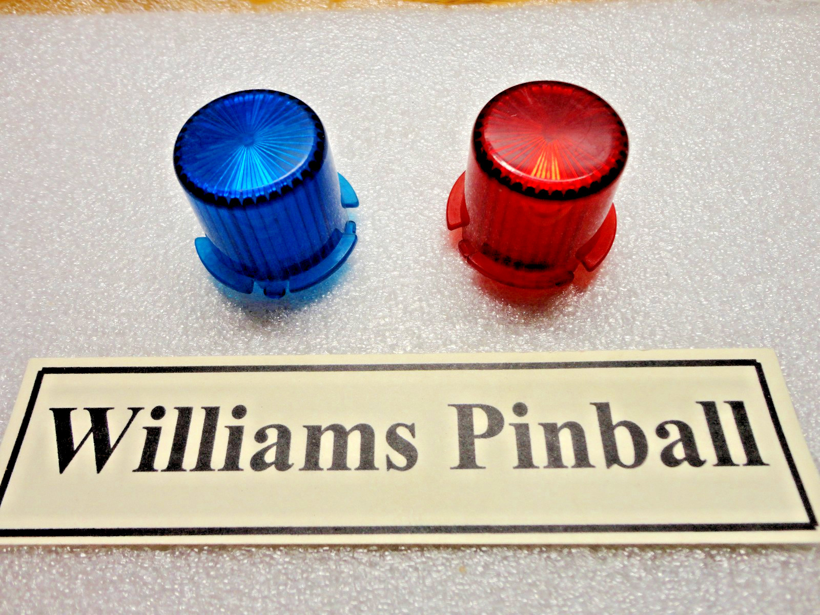 Williams Bally, Blue & Red Translucent Flasher Domes, X2, Cheap Ship!