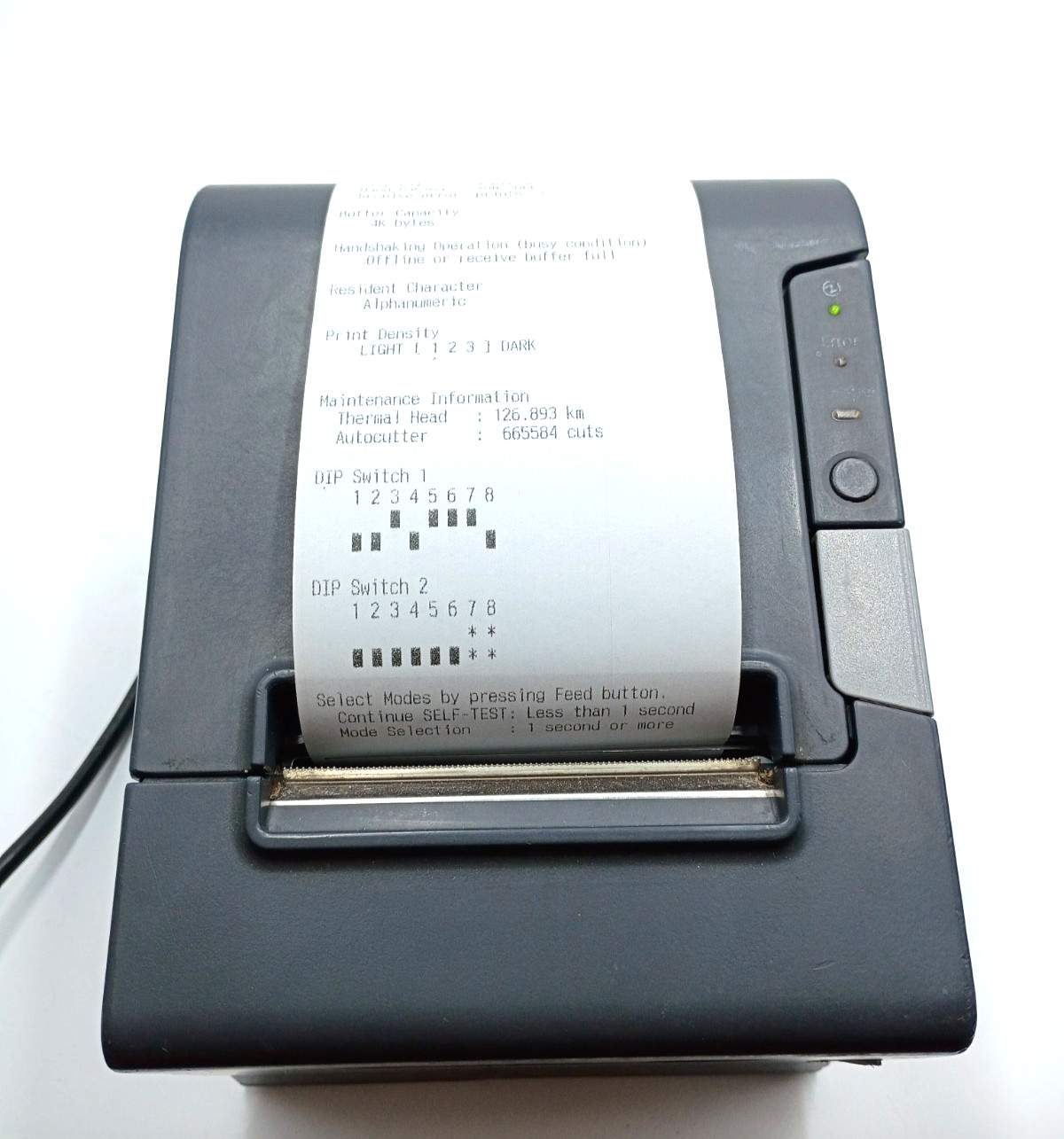 Epson TM-T88V M244A Thermal POS Receipt Printer USB/Serial W Power Cable TESTED