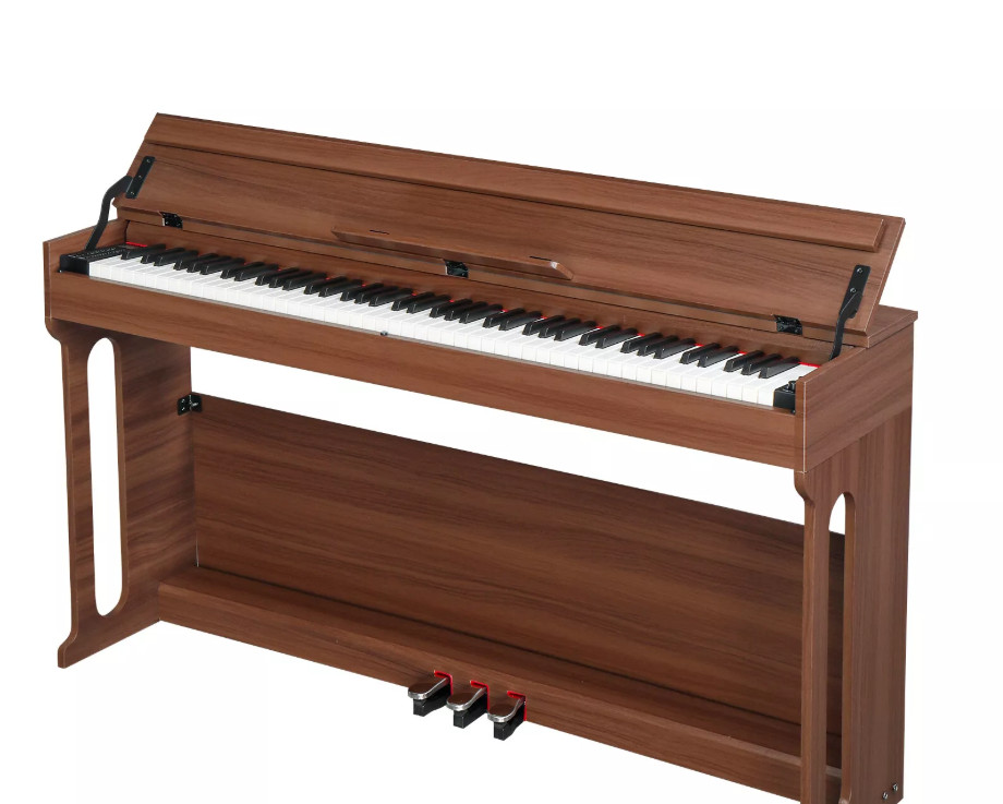 Glarry 88 Key Weighted Digital Piano - Wooden Desk Electric Piano,MIDI Bluetooth