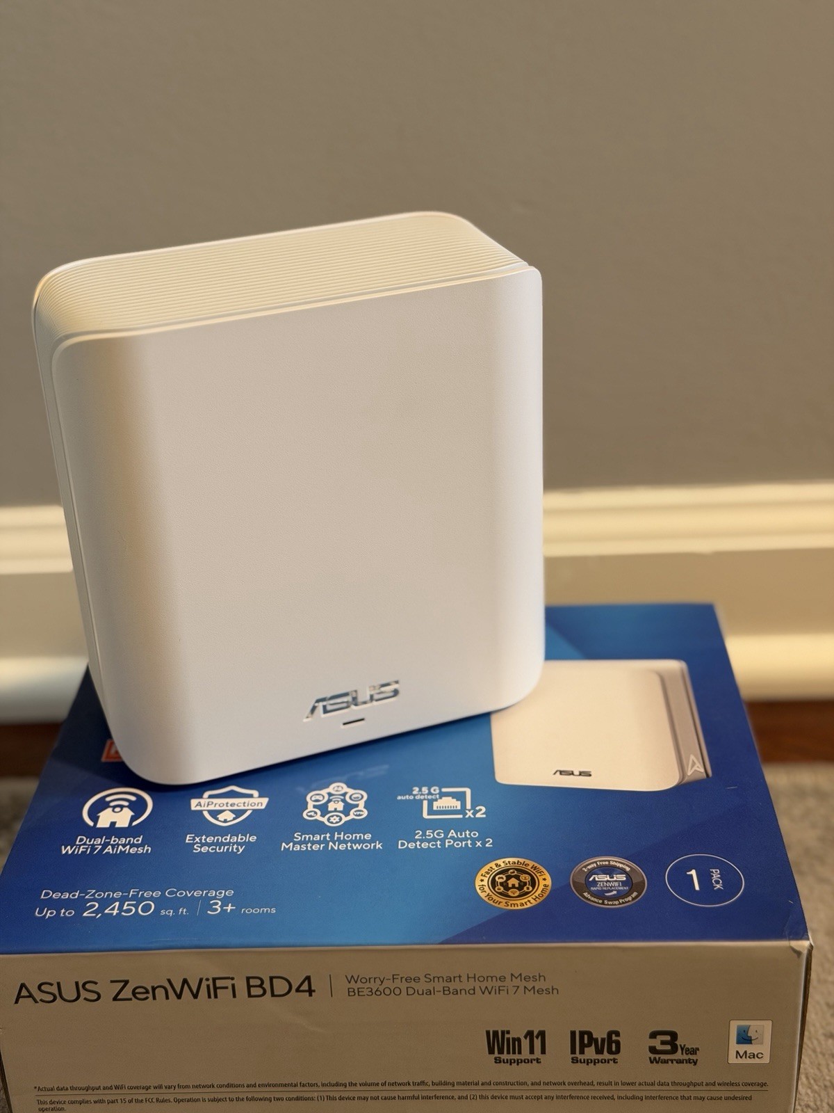 ASUS ZenWiFi BD4 Dual-Band BE3600 3600Mbps AiMesh
