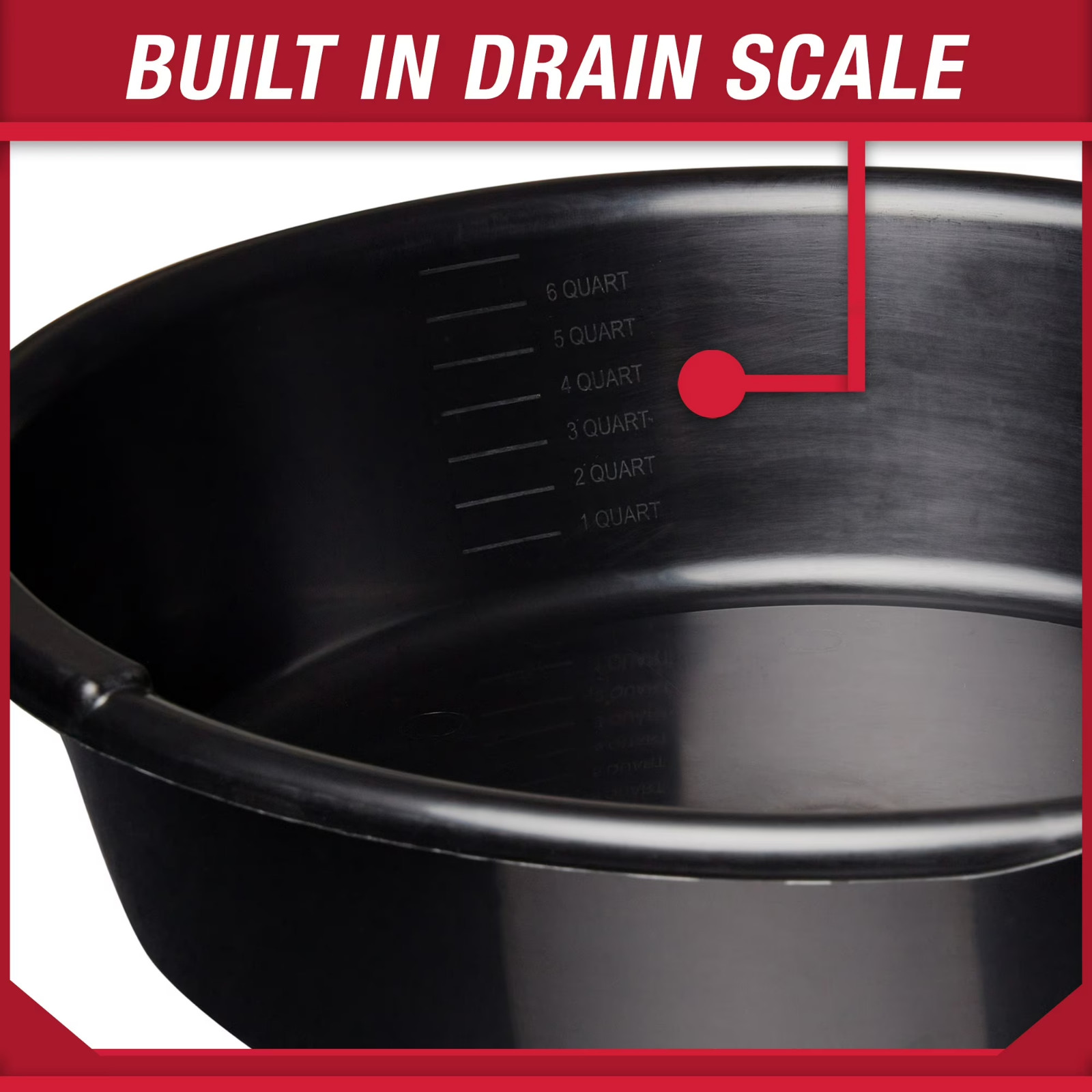 Hyper Tough 7 Quart Car Drain Pan with Integrated Scale and Spout
