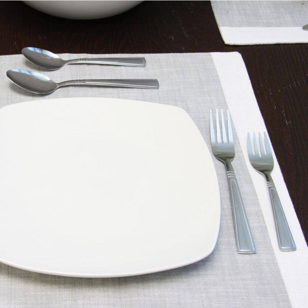Creston 20 Piece Stainless Steel Flatware Set with Tumble Finish