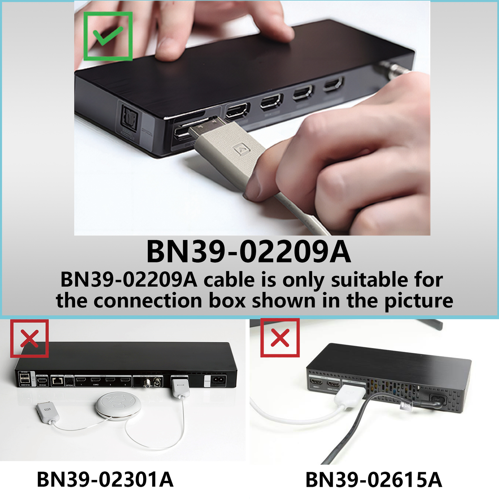 Brand New One Connect Cable BN39-02209A for Samsung MU7000 MU8000 MU9000 TV