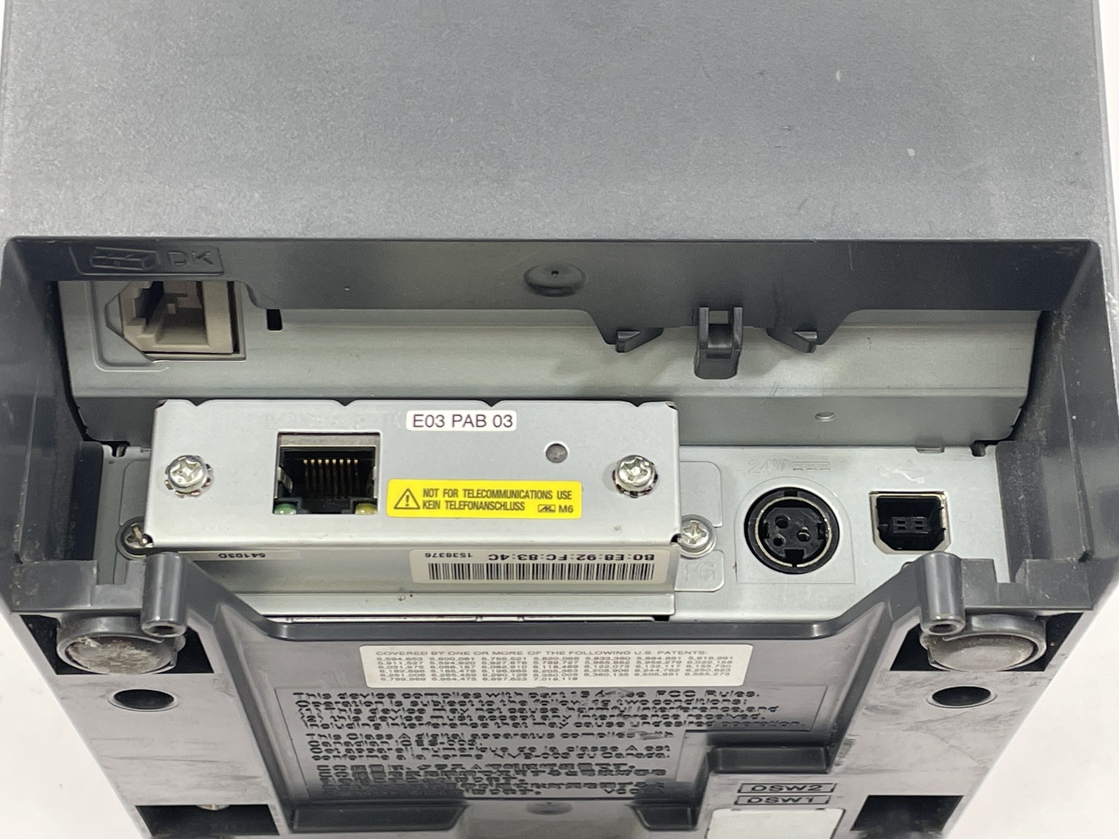 Epson TM-T88V M244A PoS Thermal Receipt Printer with E03/E02 Ethernet Interface