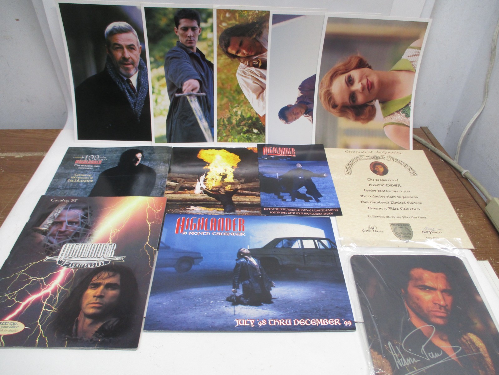 HIGHLANDER Lot 1998-99 Calendar CATALOGS Mouse Pad PHOTO PRINTS Misc. CM6070