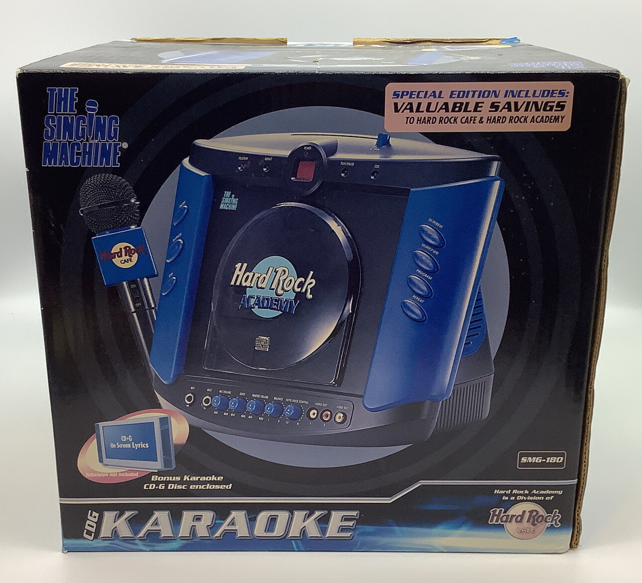 Hard Rock Academy The Singing Machine Karaoke Music Machine Rare Model SMG-180