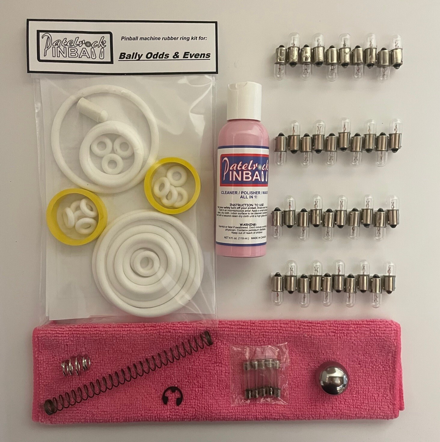 1973 Bally Odds & Evens Pinball Machine Maintenance Tune Up Kit