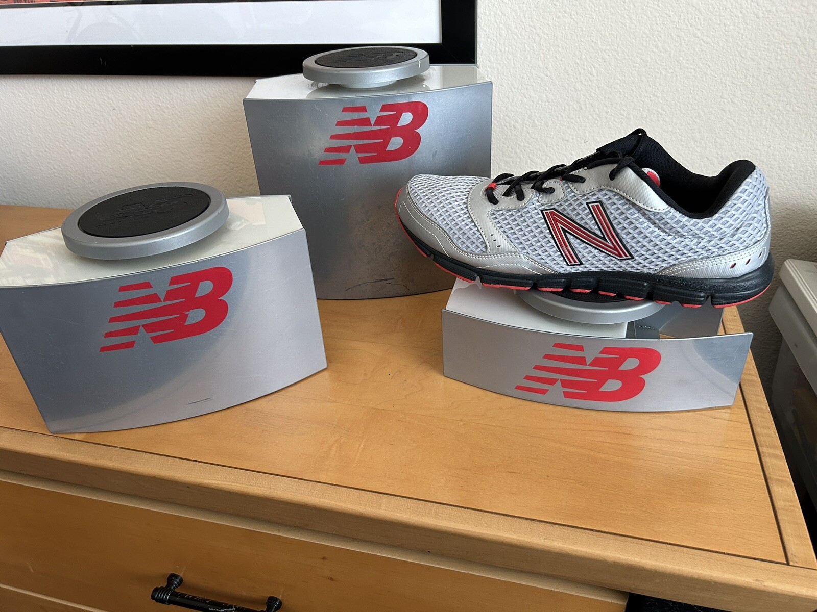 New Balance Stainless Steel Shoe Display Set