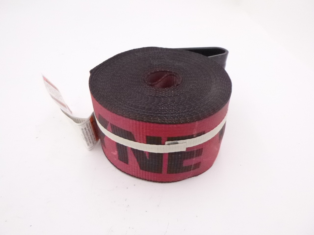 Kinedyne 4" x 30' Winch Strap/Tie Down Strap w/Flat Hook 5400Lbs/2450Kgs Red