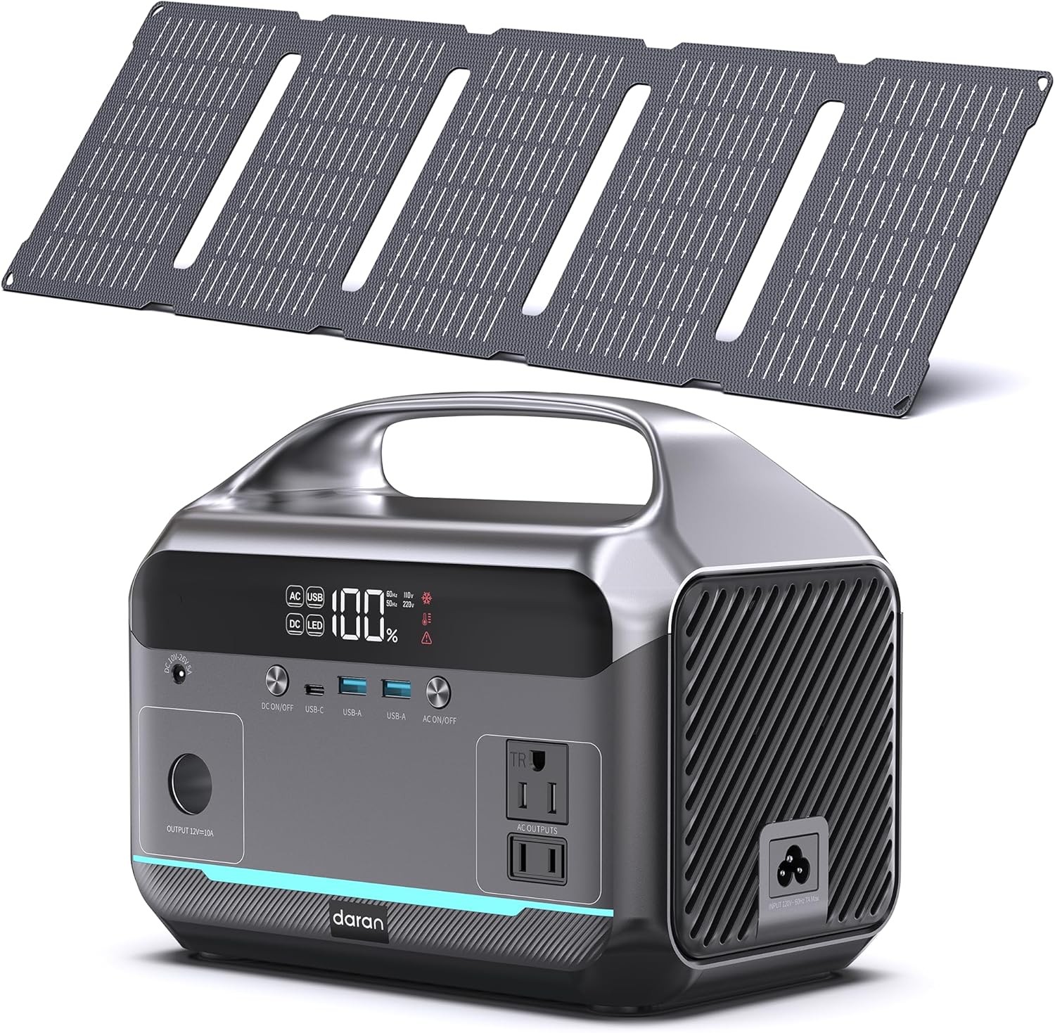 288Wh Portable Power Station with 60W Panel