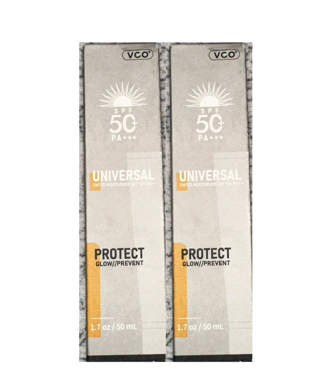 2 Pack VCO Universal Tinted Moisturizer SPF 50 PA+++ 1.7 oz Exp 7/4/27