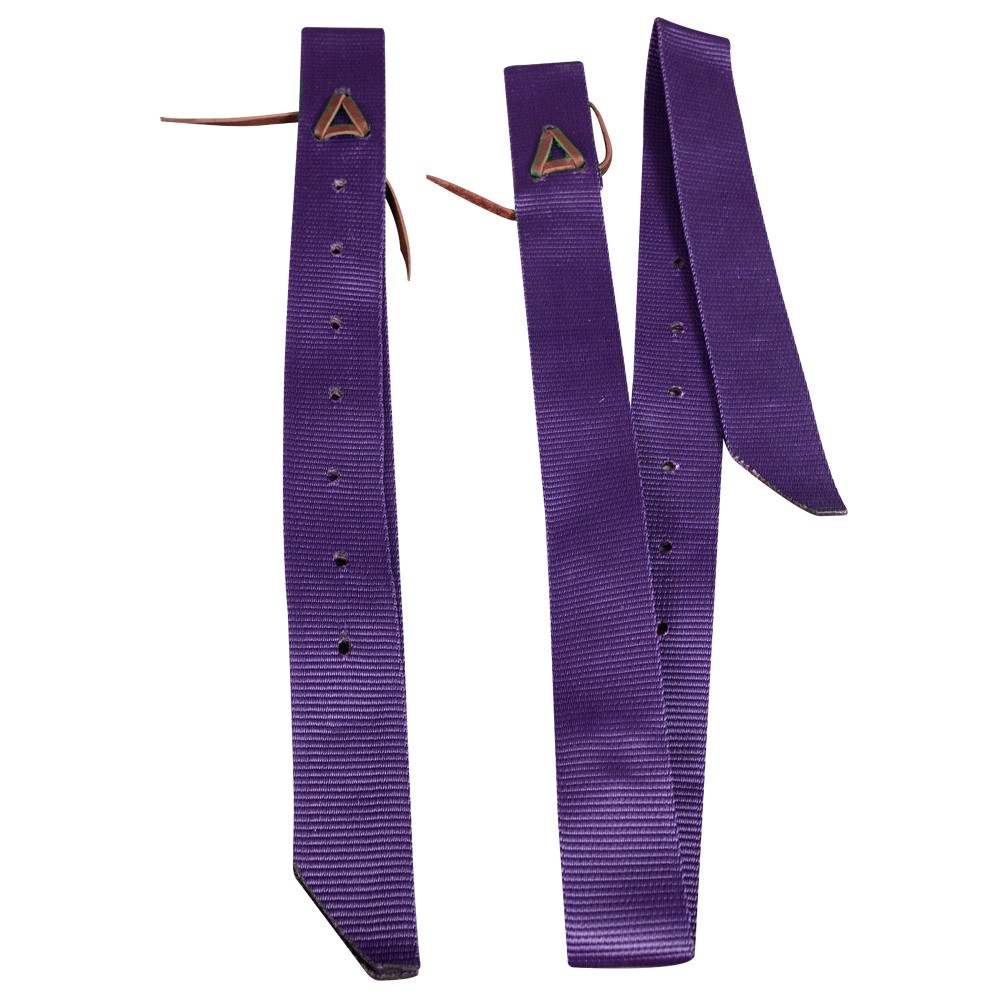 Hilason Nylon Cinch Tie Strap Off Billet Set 36in Black Saddle Attachment
