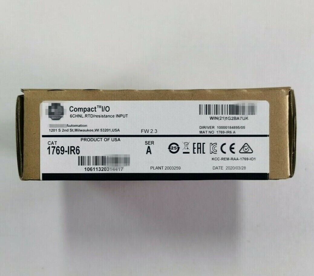 New Sealed Allen Bradley 1769-IR6 SER A CompactLogix Input Module RTD 1769IR6