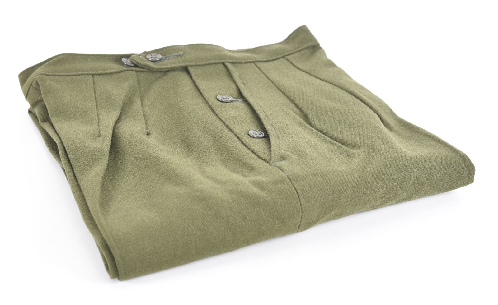 US Army OG 108 Wool Trousers 1970s Military Olive Green Womens 10/12 Pants 2230