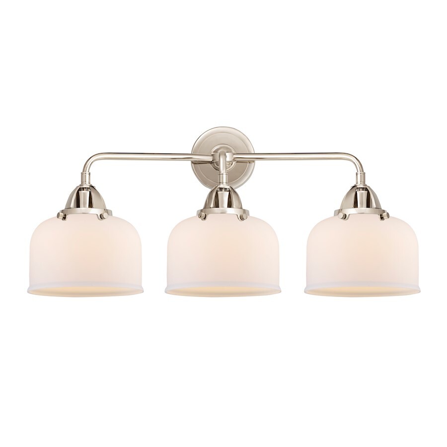 Innovations Large Bell 3 Light 26" Bath, PN/Frosted - 288-3W-PN-G71