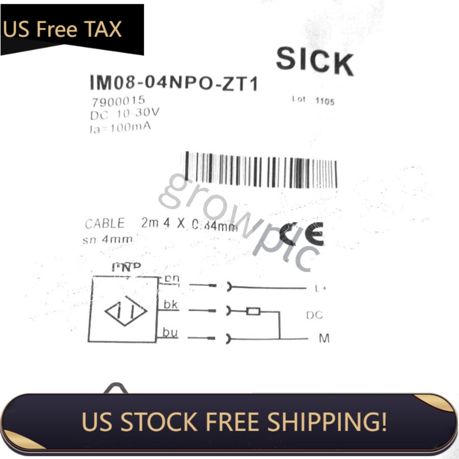 US FREE TAX  SICK IM08-04NPO-ZT1 IM0804NPOZT1 7900015 Cylindrical thread design