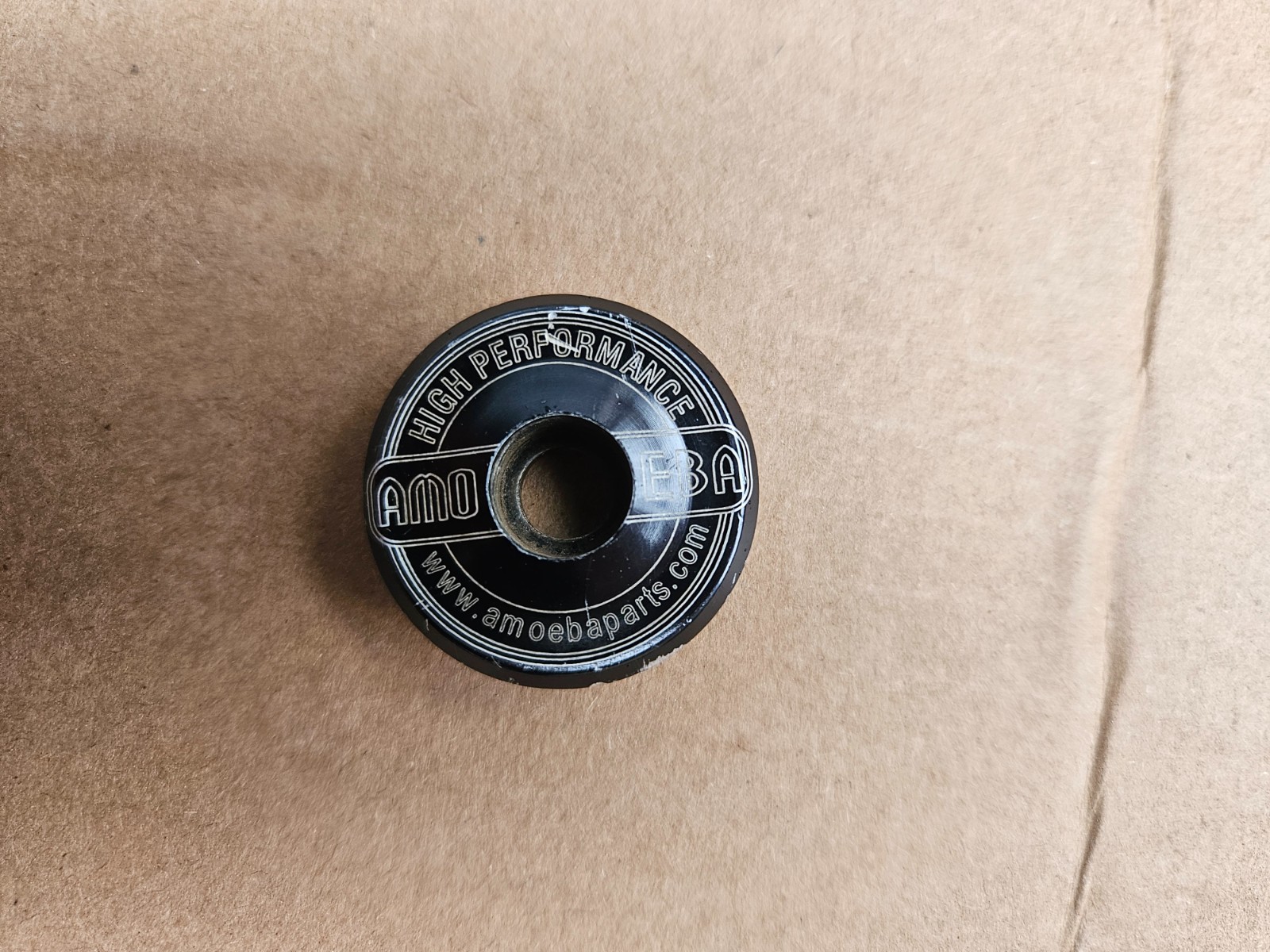 Vintage 90s Amoeba High Performance 1-1/8" Threadless Headset Top Cap Black