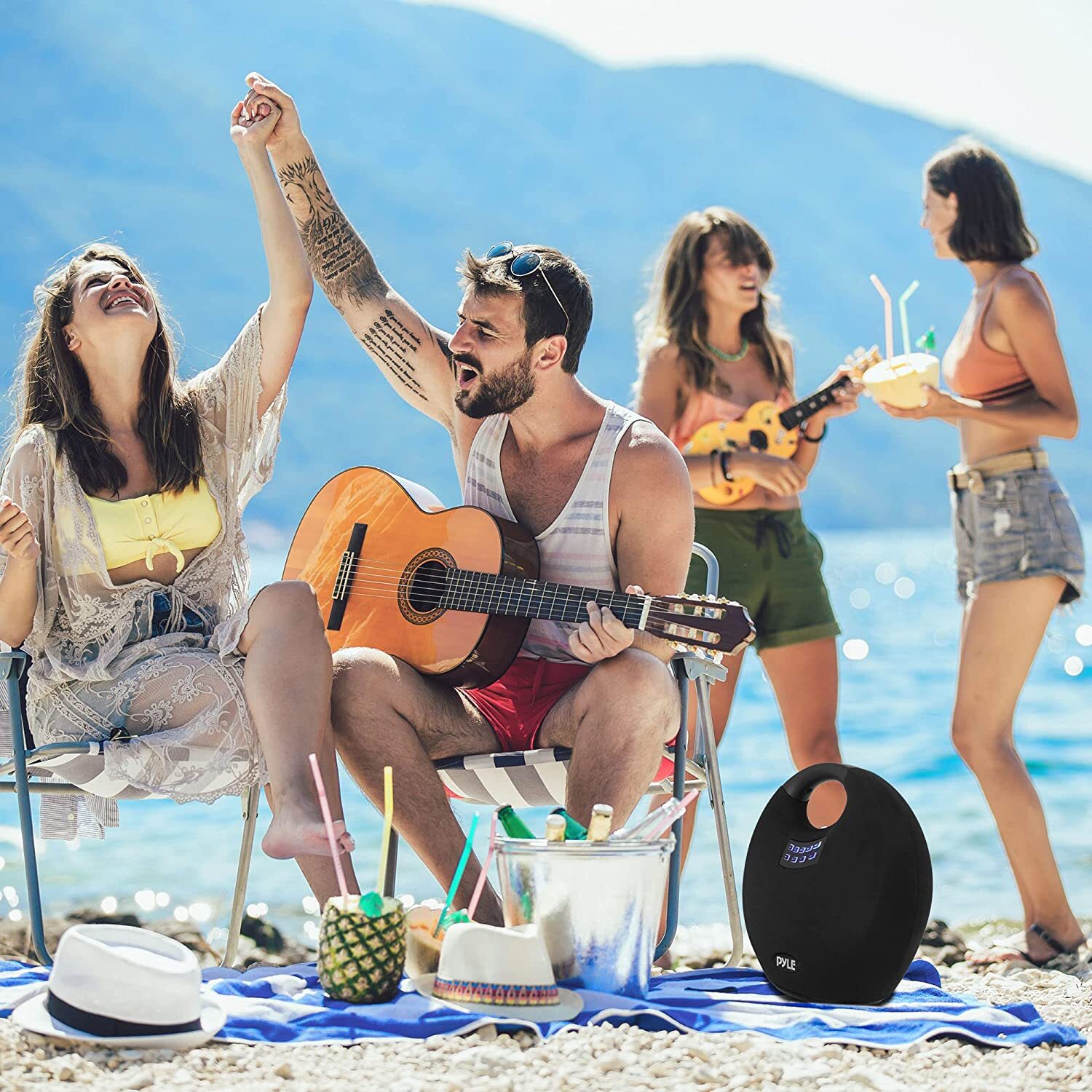 PyleHome PNX6WPBK Portable Speaker