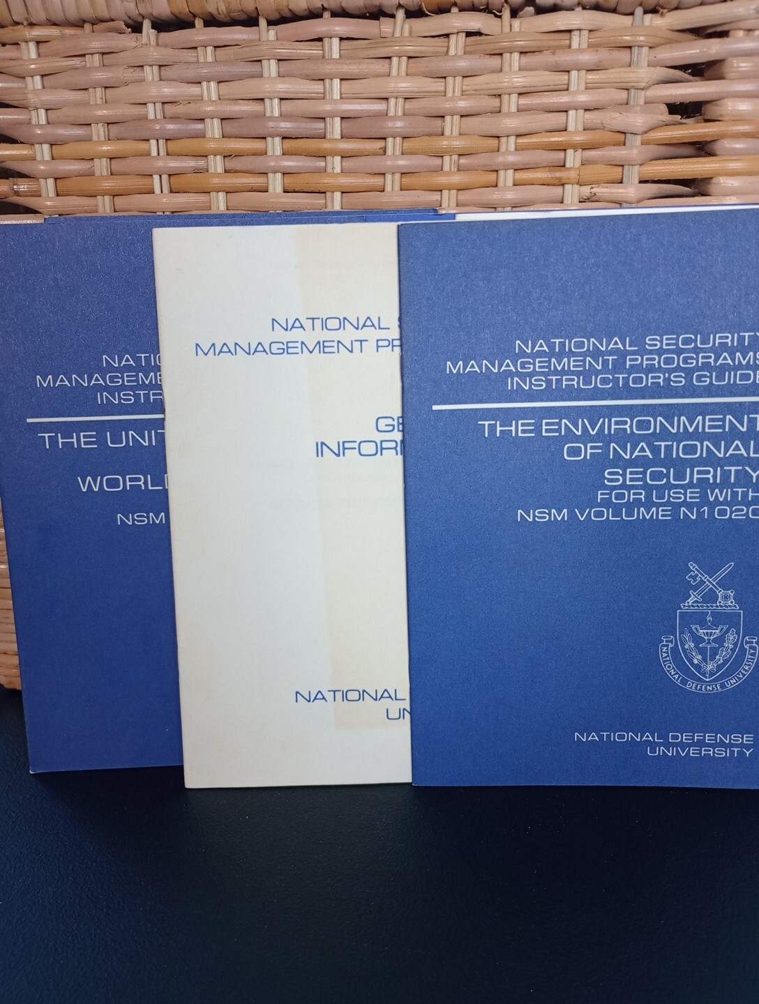 National Defense University Booklets 1985 Lot Of 6 Instructors Guides Style...