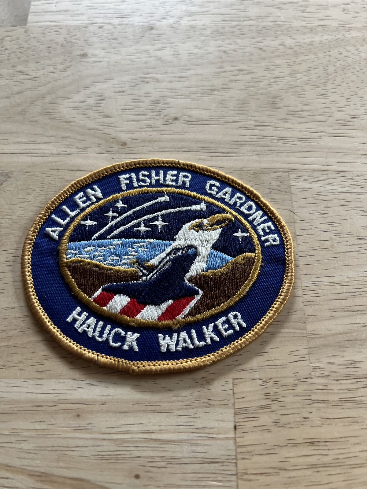 NASA Patch STS-51-A Space Shuttle Atlantis Allen Fisher Gardner Hauck Walker I9