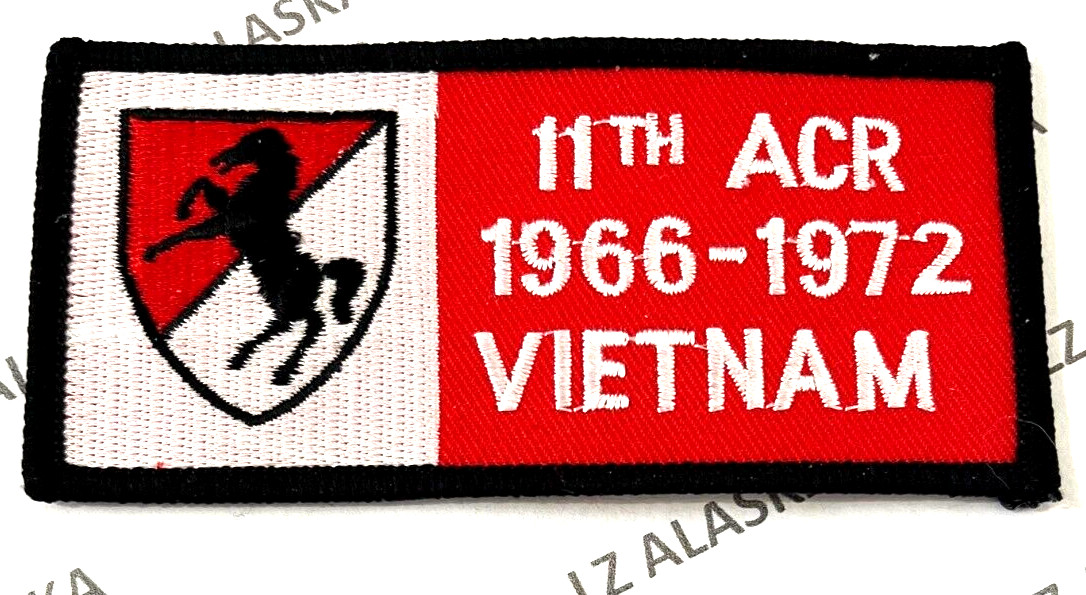 U.S. ARMY 11th ACR ARMORED CAVALRY REGIMENT 1966-1972 VIETNAM PATCH