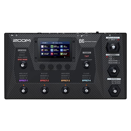 ZOOM B6 Bass Multi-Effector with 2 DI Inputs and IR Compatible